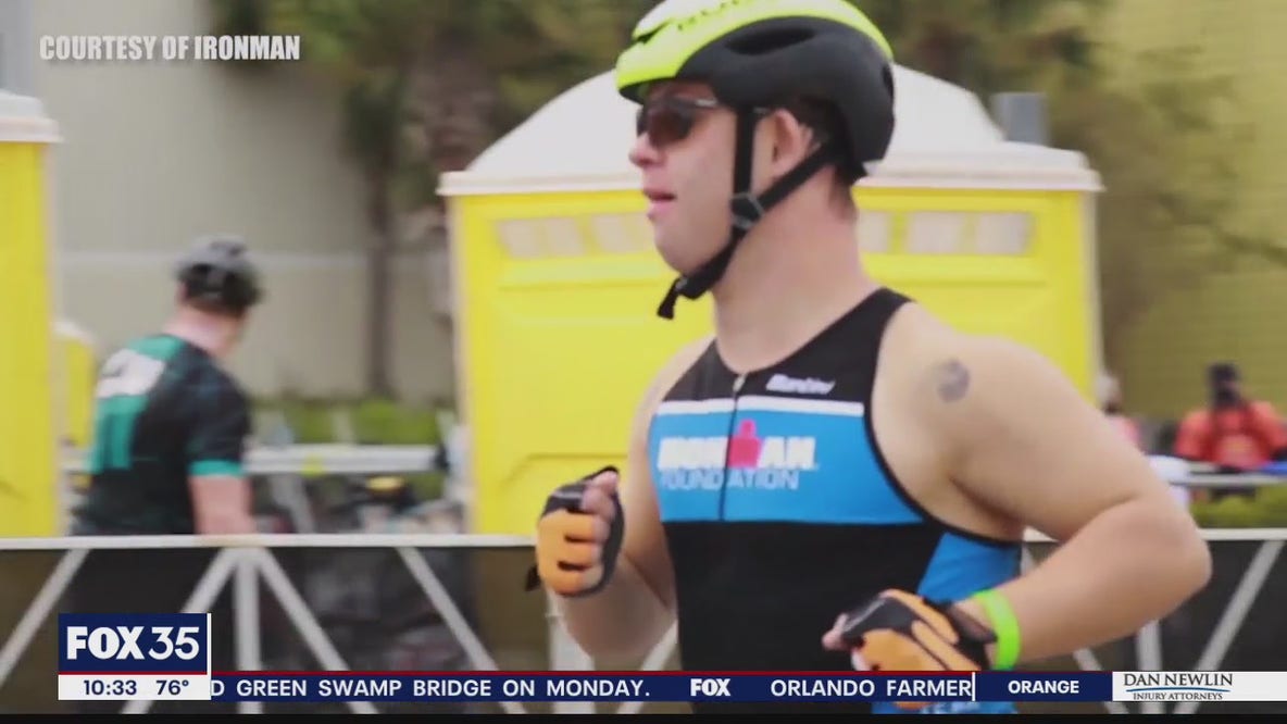 Maitland man with Down syndrome completes Ironman